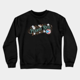 Puerto Rico Classic Vintage Sign Crewneck Sweatshirt